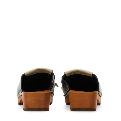 jejia leather clogs