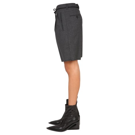 aspesi stretch flannel bermuda shorts