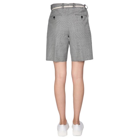 aspesi stretch flannel bermuda shorts