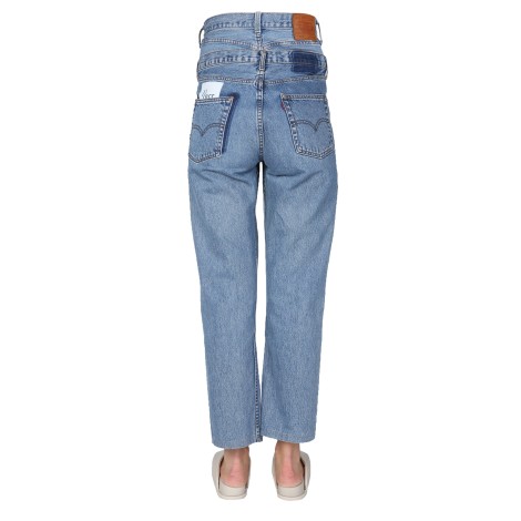 1/off double waist jeans