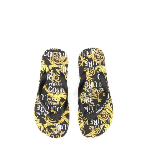 versace jeans couture thong sandal