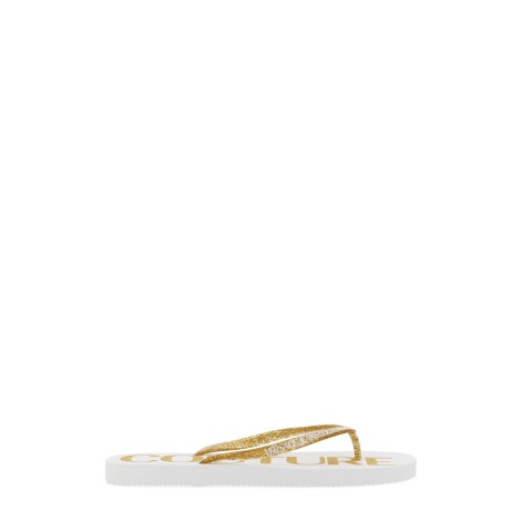 versace jeans couture thong sandal