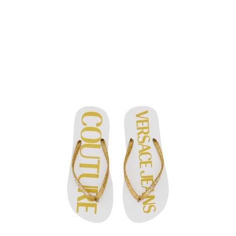 versace jeans couture thong sandal