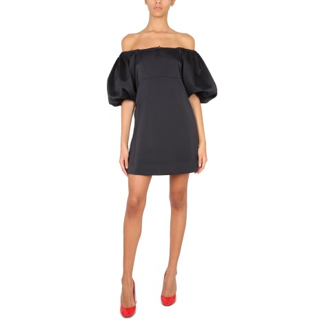 patou mini dress with balloon sleeves