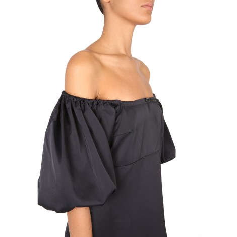 patou mini dress with balloon sleeves