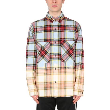 marcelo burlon county of milan shirt with check print