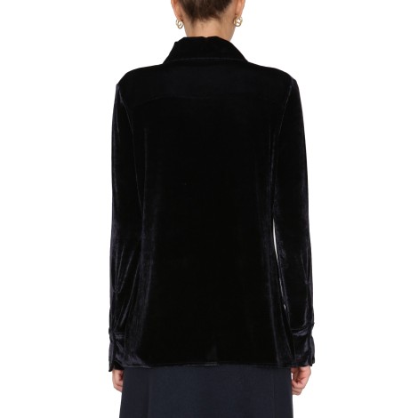 jil sander velvet shirt