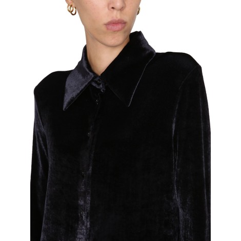 jil sander velvet shirt