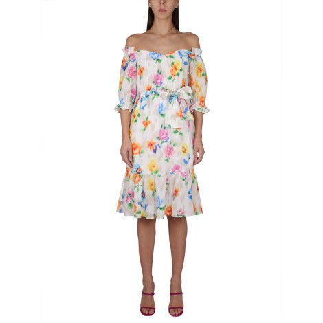 boutique moschino dress with floral pattern