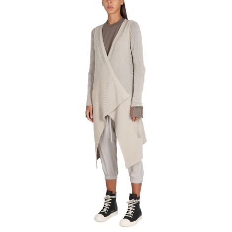 rick owens long wrap cardigan