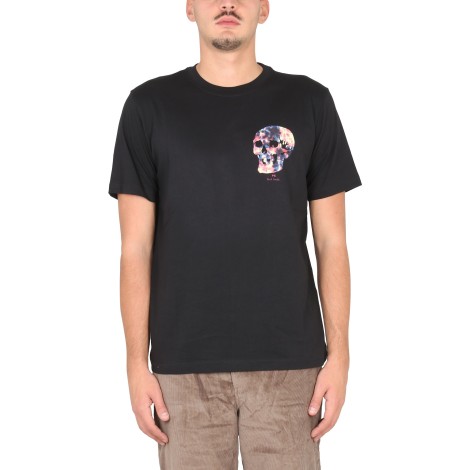 ps by paul smith tie dye skull print t-shirt