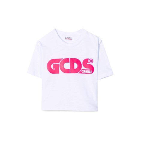 gcds cropped jersey t-shirt girl