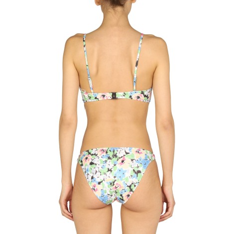 ganni floral pattern bikini briefs 