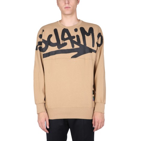 disclaimer crew neck sweatshirt