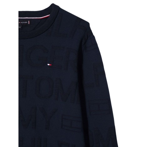 tommy hilfiger jacquard all over sweater


