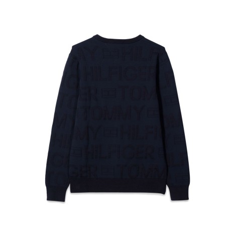 tommy hilfiger jacquard all over sweater


