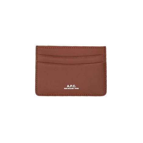 a.p.c. leather keychain