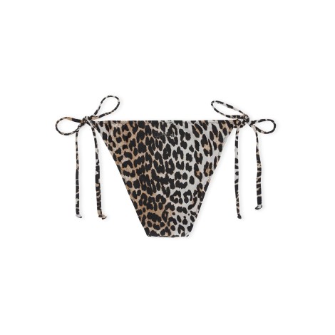 ganni animal print bikini briefs