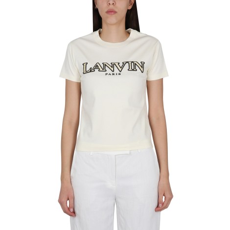 lanvin t-shirt with logo embroidery