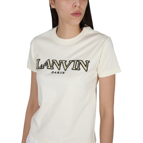 lanvin t-shirt with logo embroidery