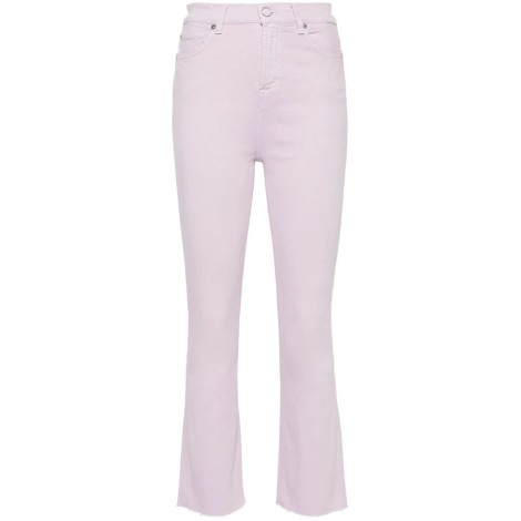 7 For All Mankind `Hw Slim Kick Colored Stretch With Raw Cut Lavender`