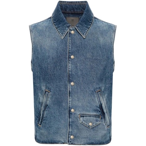 Givenchy Sleeveless Denim Vest