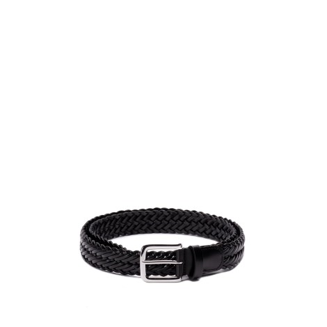 Anderson's Narrow Woven Leather Casual Belt