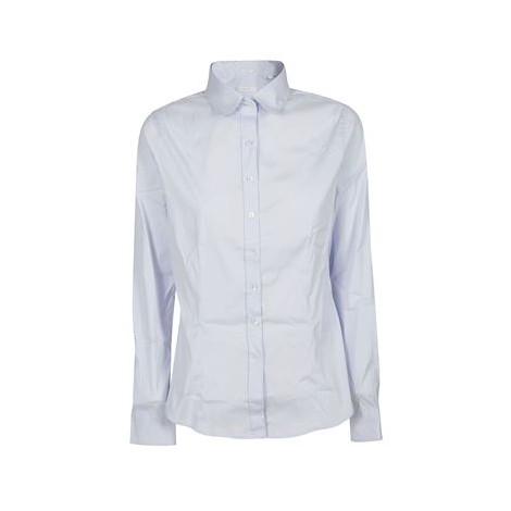 Camicia AGATA, di Robert Friedman, da donna, colore azzurro. Modell a maniche lunghe, realizzato in popeline stretch. Chiusura con bottoni. Colletto classico. Slim fit. 