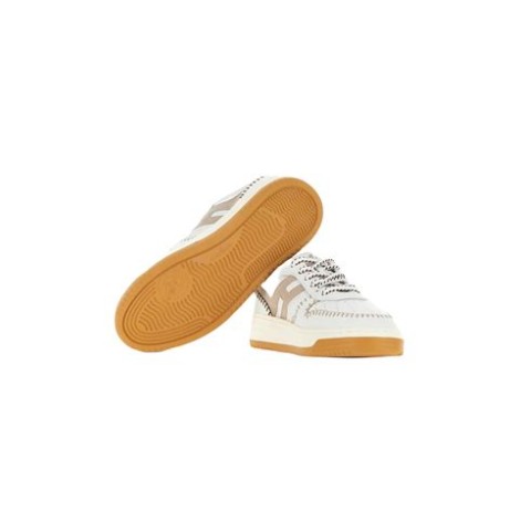 Sneakers Hogan H630 donna, made in ItalyTomaia in pelle liscia e H laterale in nabukInfilature all over, Fussbett in memory foam 9 mmSuola in gomma , altezza totale 4 cmCustodia in tessuto inclusaInclude un paio di lacci aggiuntivi 