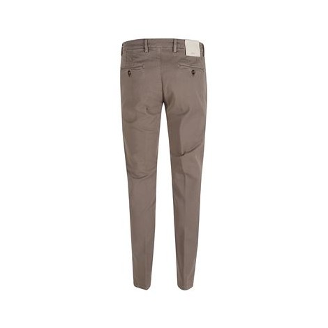 Pantalone Briglia da uomo color biscotto. Chino in bull tinto con finitura old . 