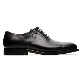 Silvano Sassetti Parigi Black Leather Derby Shoes - Silvano Sassetti