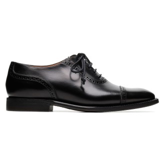 Silvano Sassetti Lione Black Leather Lace-up Shoes - Silvano Sassetti