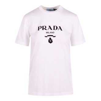 Prada Logo Cotton T-Shirt M