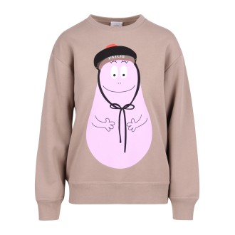Patou 'BarbaPatou' Graphic-Print Cotton Sweatshirt M