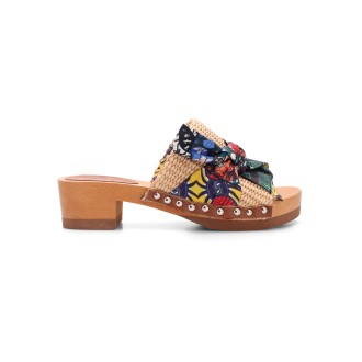 Roberta Gandolfi 'Lola' Straw Sandal 39