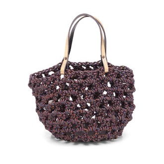 Gabriela Vlad 'Small Basket Lurex' Polyester Tote Bag PIC