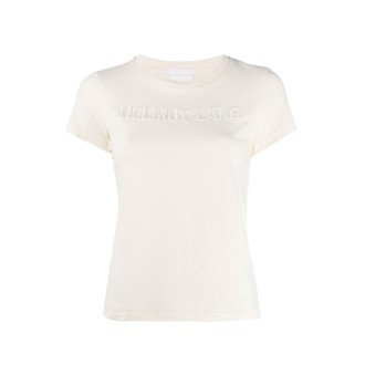 HELMUT LANG T-shirt con logo ricamato