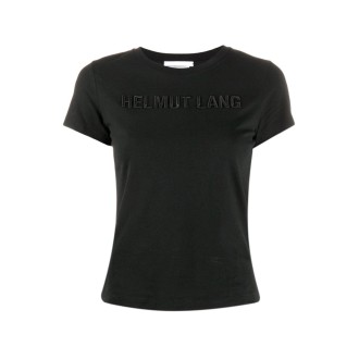 HELMUT LANG T-shirt con logo ricamato