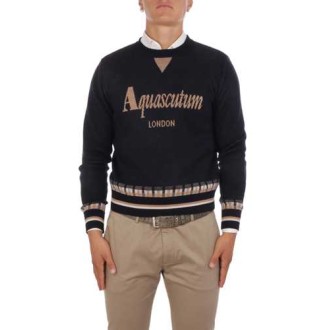 AQUASCUTUM | Men's Wool Embroidered Pull