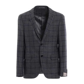 CORNELIANI | Men's Check Single-Breasted Blazer