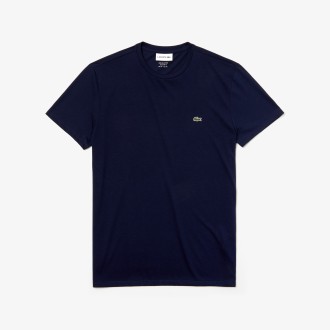 LACOSTE T-SHIRT IN JERSEY BLU TH6709166