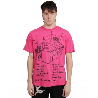 KidSuper fuchsia Community Center Sketch t-shirt