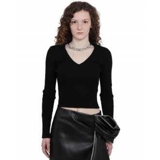 Giuseppe di Morabito black jewel knitted top