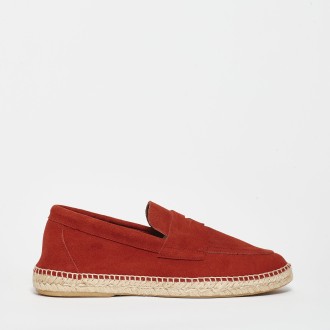 <p>Espadrillas in camoscio rosso</p>