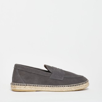 <p>Espadrillas in camoscio grigio</p>