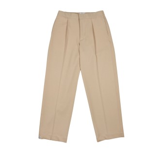 Pantalone Loose Beige in misto Lana