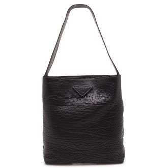 Prada Hammered Leather Shopping Bag U