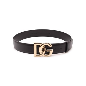 Dolce & Gabbana Crossed 'DG' Logo Belt 90