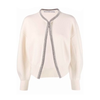 ALEXANDER WANG Cardigan con strass