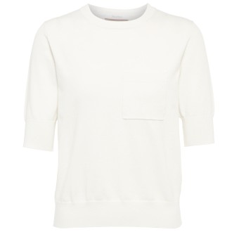 MAX MARA T-SHIRT ORTISEI IN VISCOSA BIANCA 33660424600005